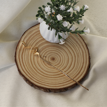 Chinese Hair Pin - Shan Gold
