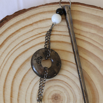 Midnight Lotus Hair Pin