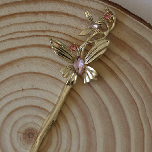 Butterfly Hair Pin - Garden