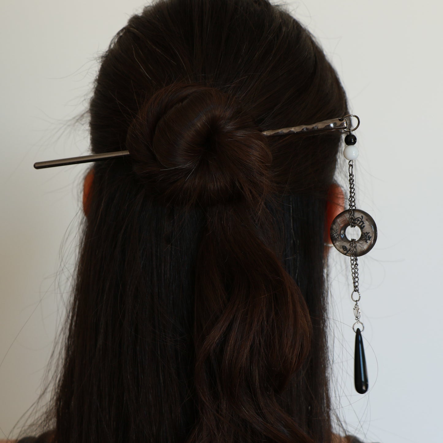 Midnight Lotus Hair Pin