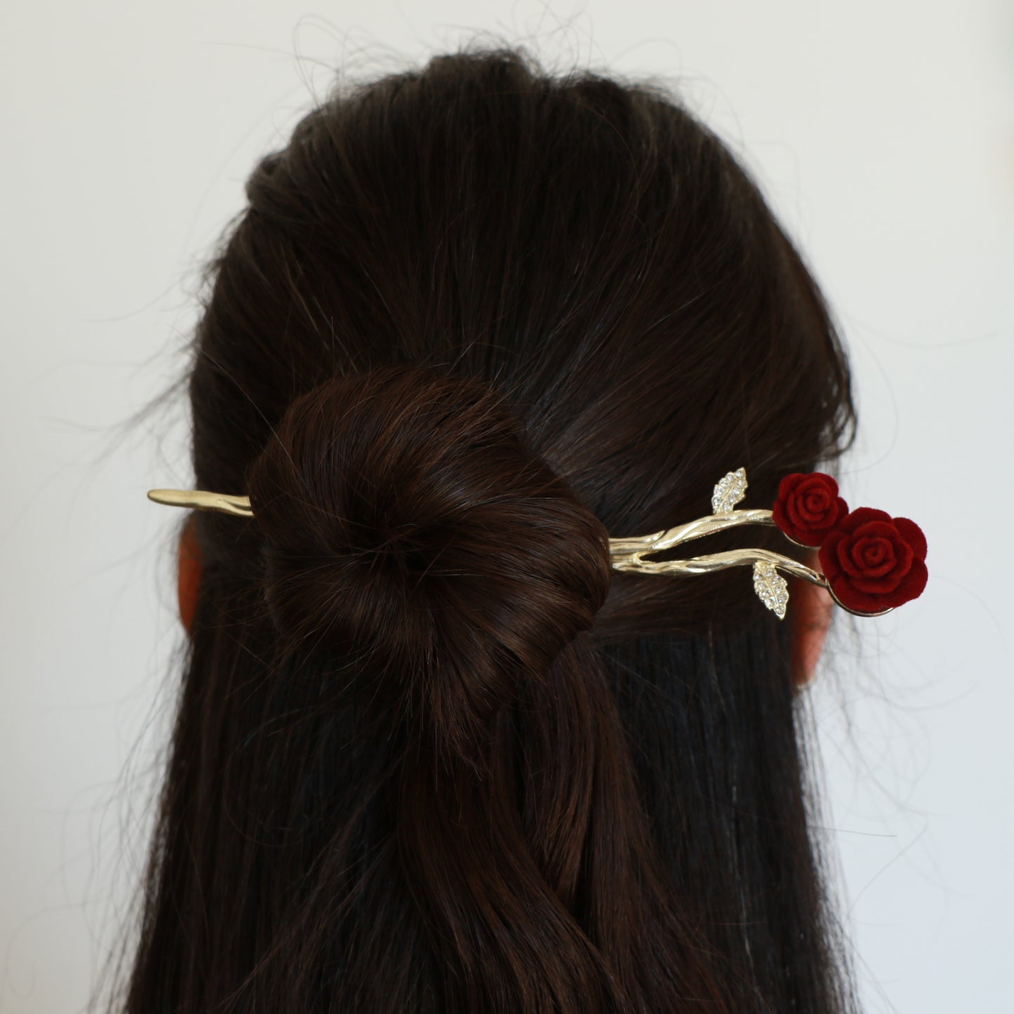 Velvet Rose Hair Pin