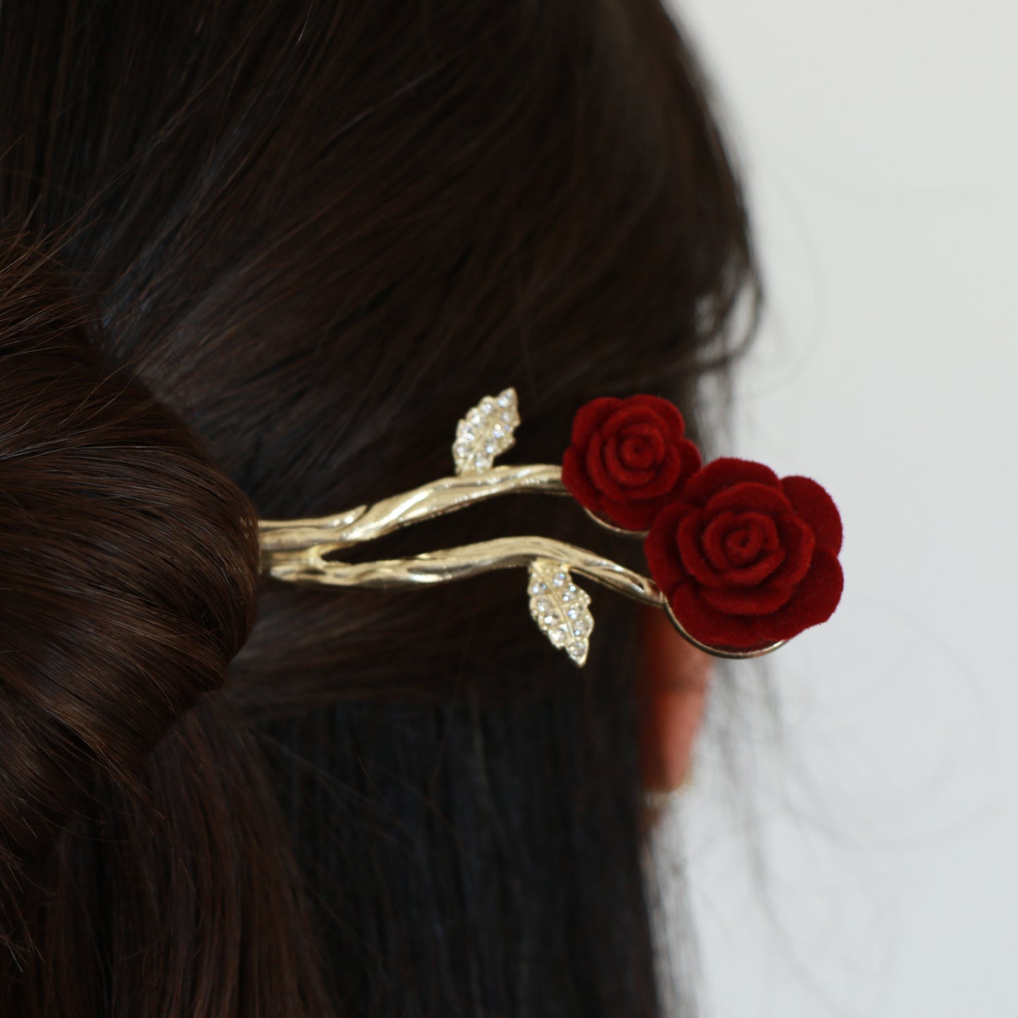 Velvet Rose Hair Pin