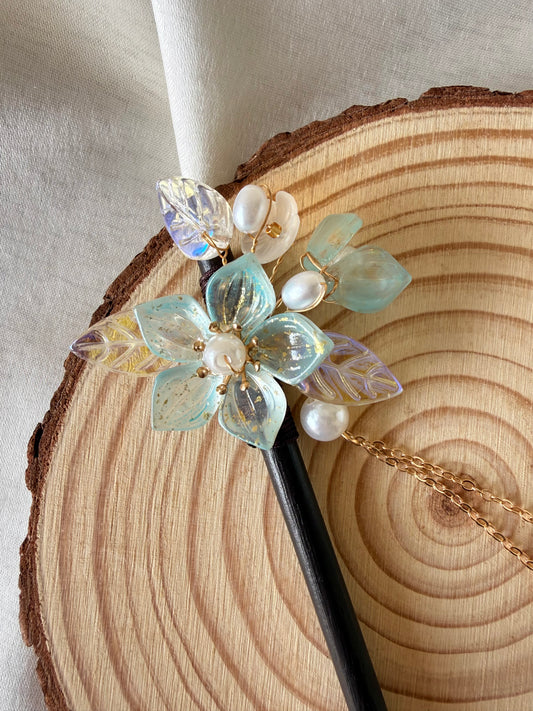 Wooden Hair Pin - Aurora
