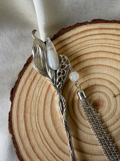 Moonstone Hair Pin